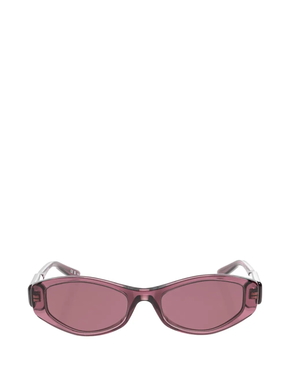 Balenciaga Eyewear logo-plaque cat-eye sunglasses - Viola