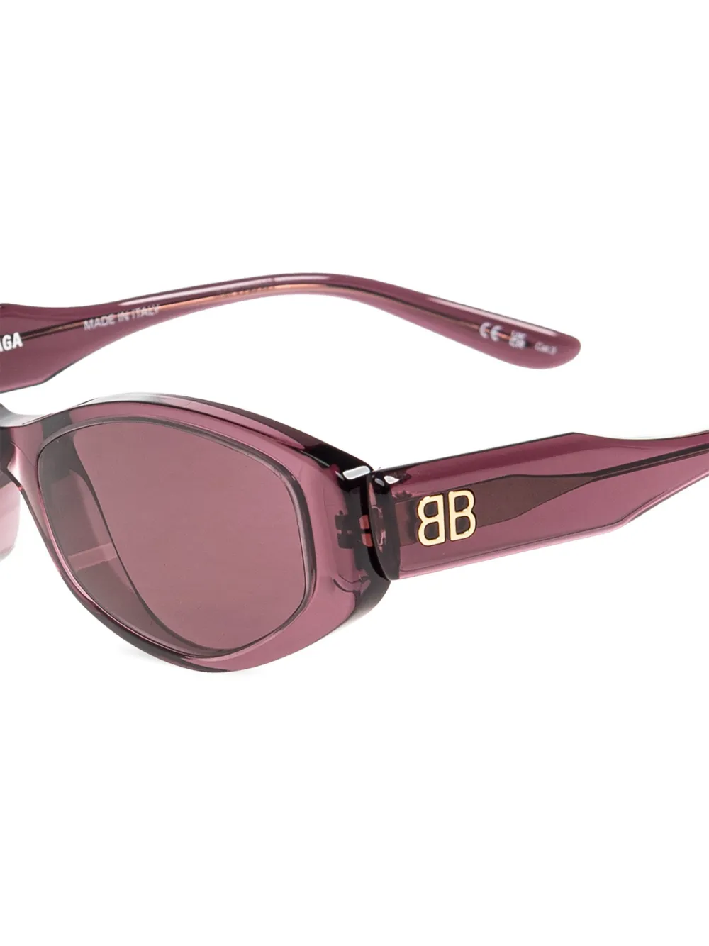 Balenciaga Eyewear Zonnebril met cat-eye montuur Paars