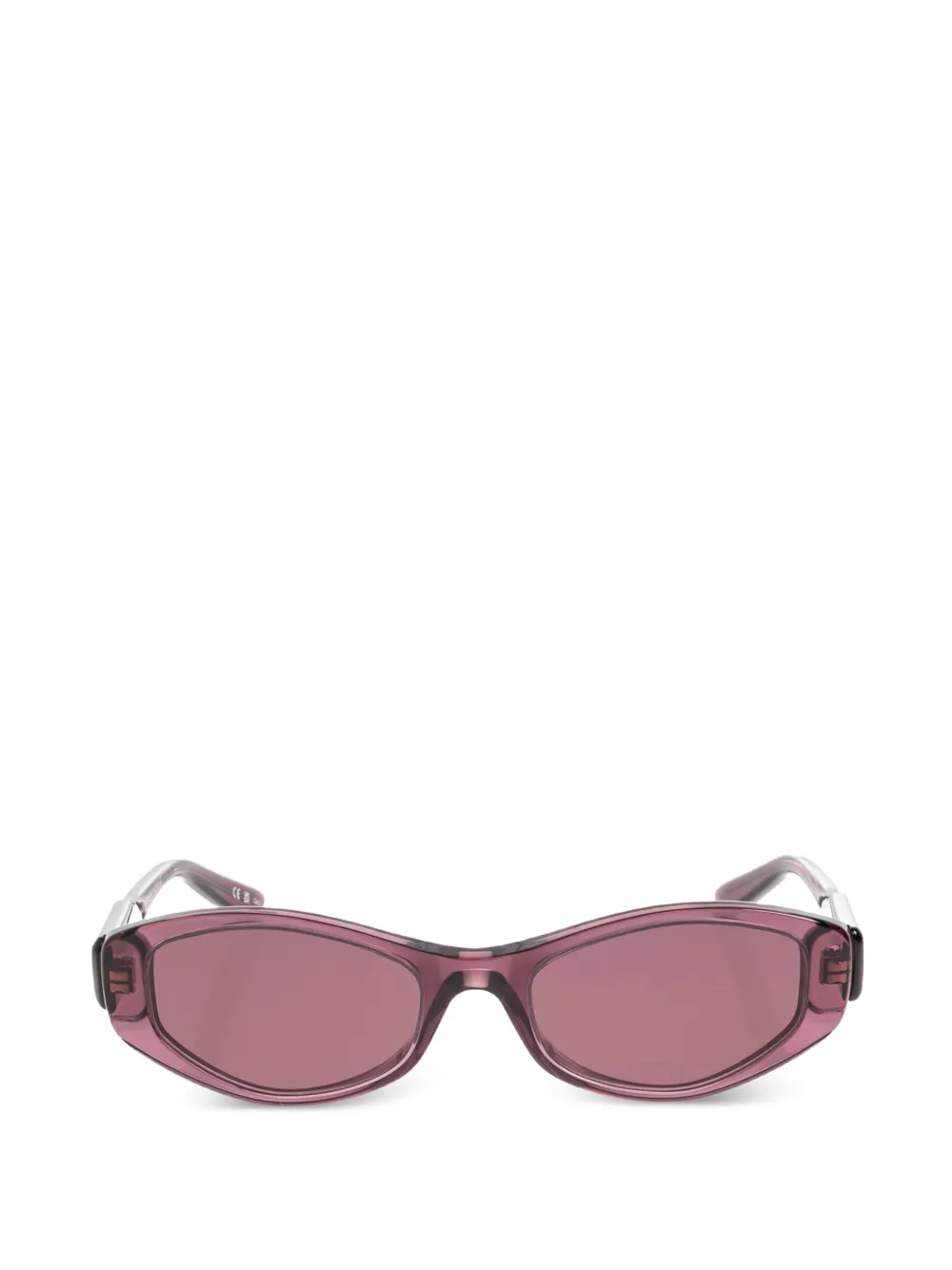 Balenciaga Eyewear logo-plaque cat-eye sunglasses - Viola