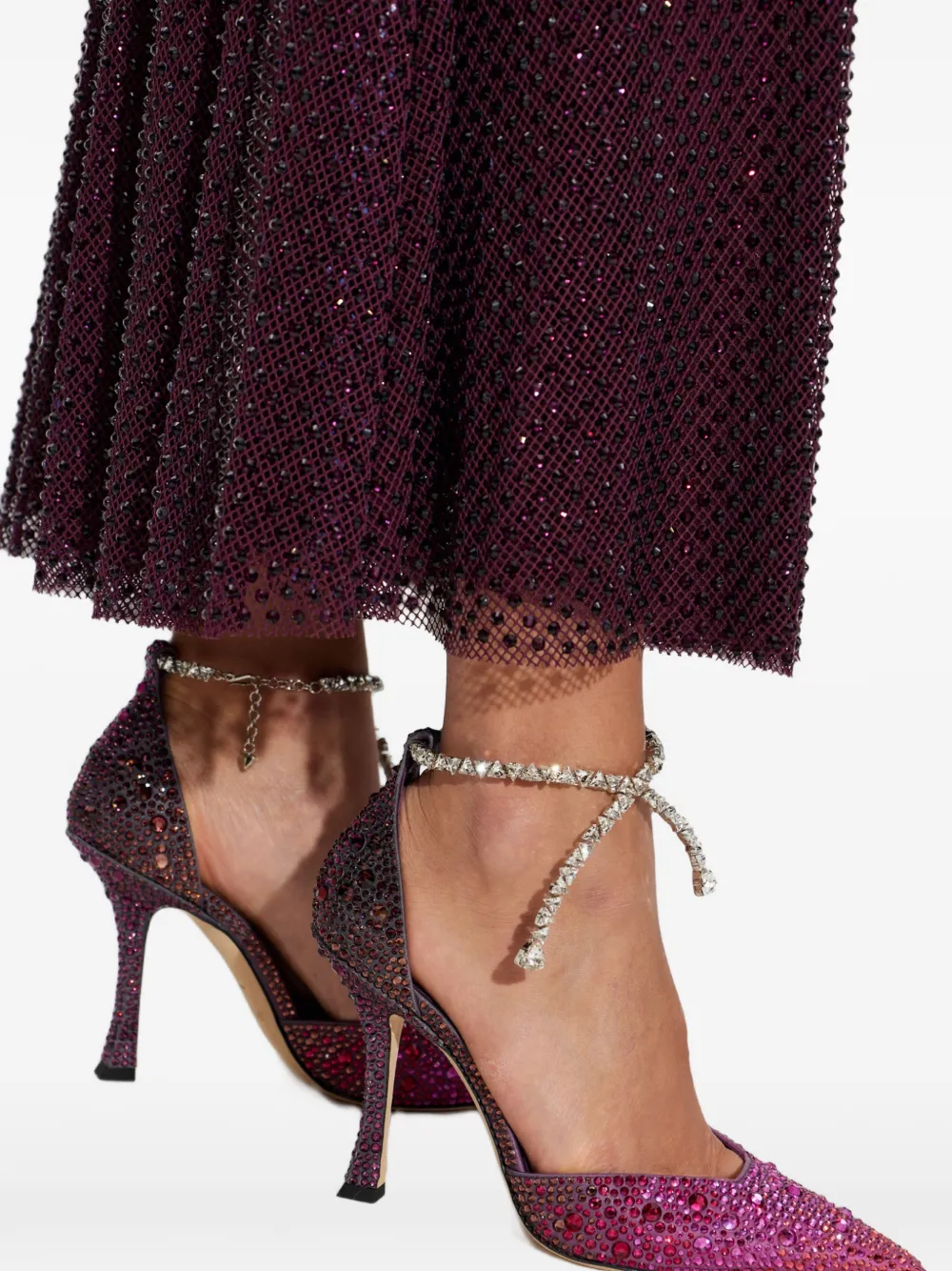 Jimmy Choo Stevie pumps verfraaid met kristallen Paars