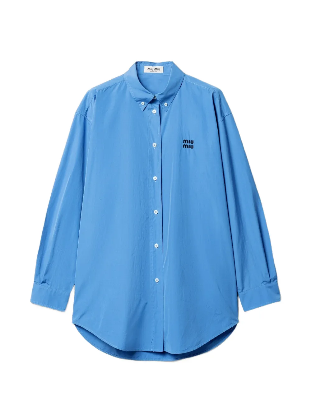 Miu Miu poplin shirt - Blu