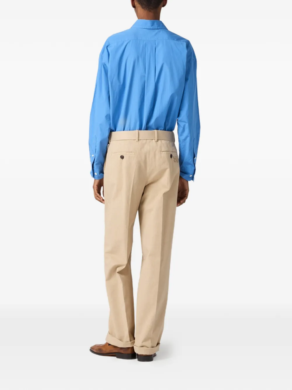 Miu Popeline overhemd Blauw