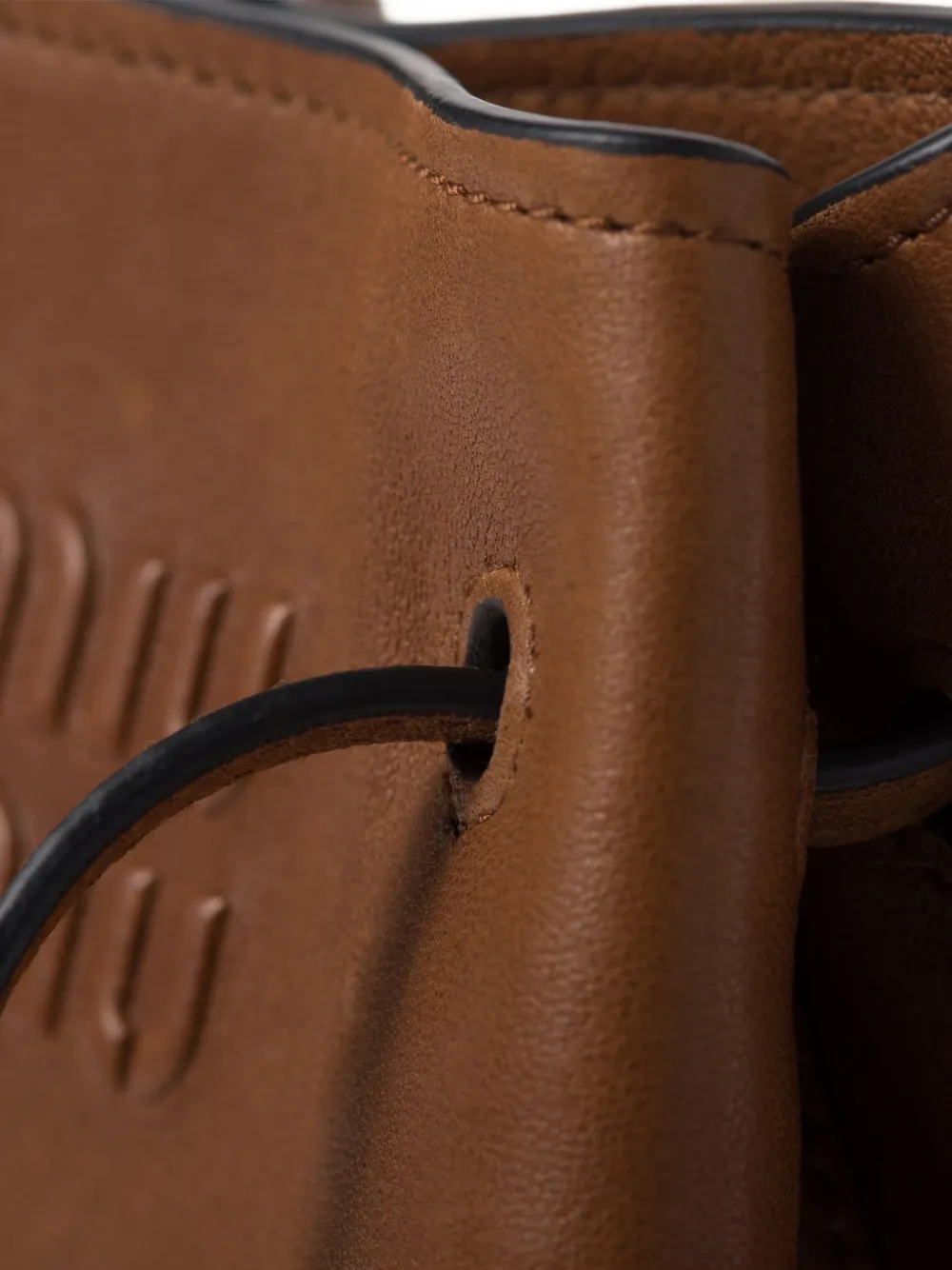 Miu Tas van nappa leer Bruin