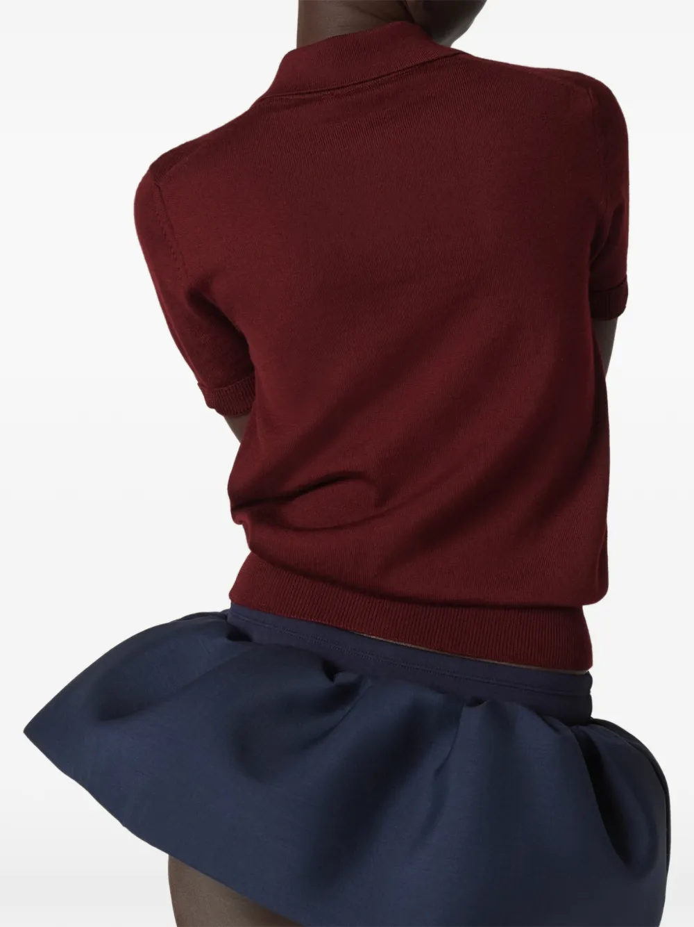 Miu Wollen poloshirt Rood