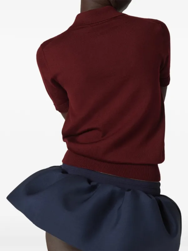 Miu Miu ニット ポロシャツ | レッド | FARFETCH JP