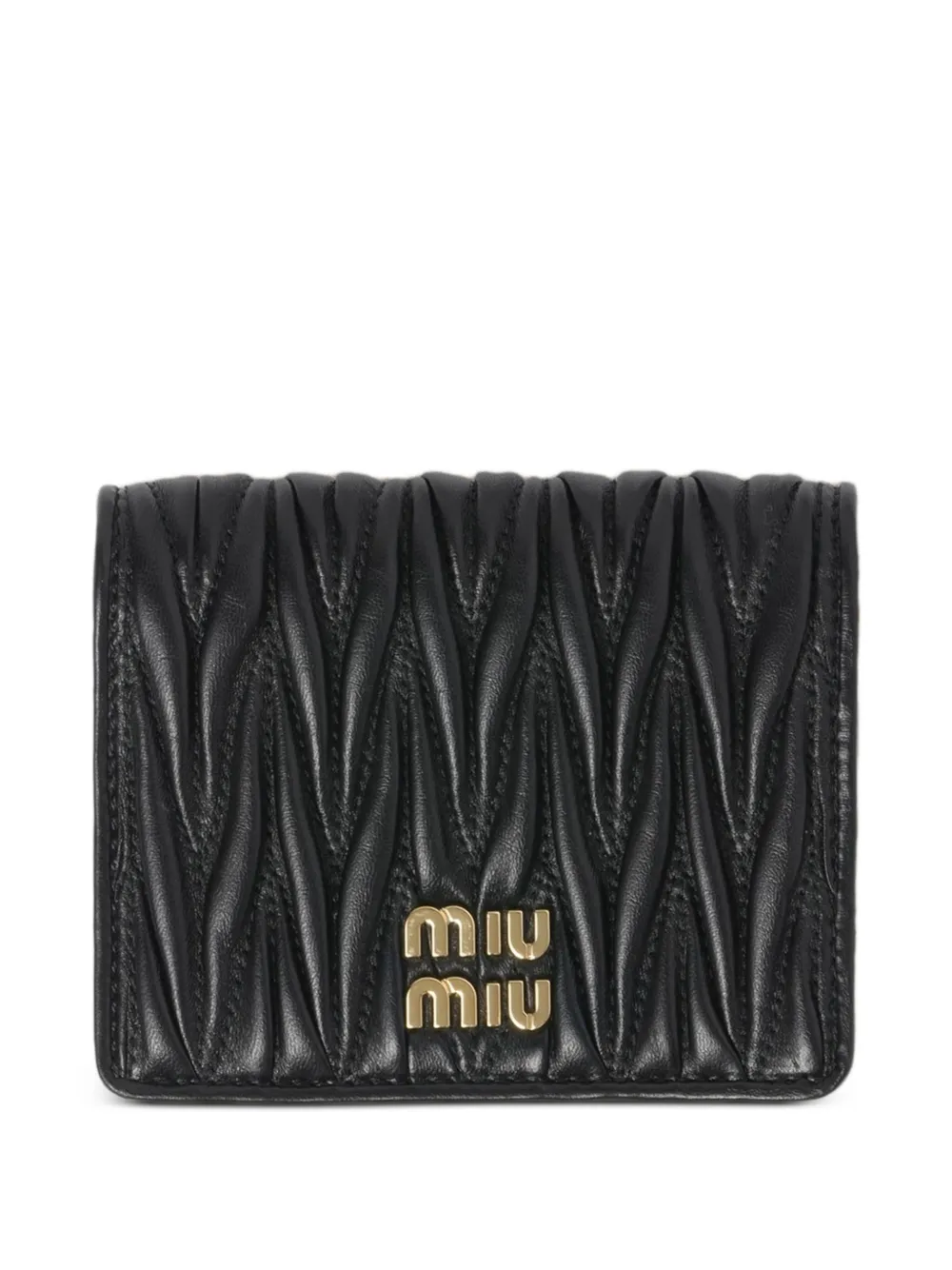 Miu Miu small Matelassé nappa-leather wallet - Nero