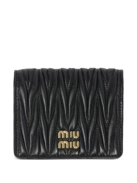 Miu Miu small matelassé nappa leather wallet