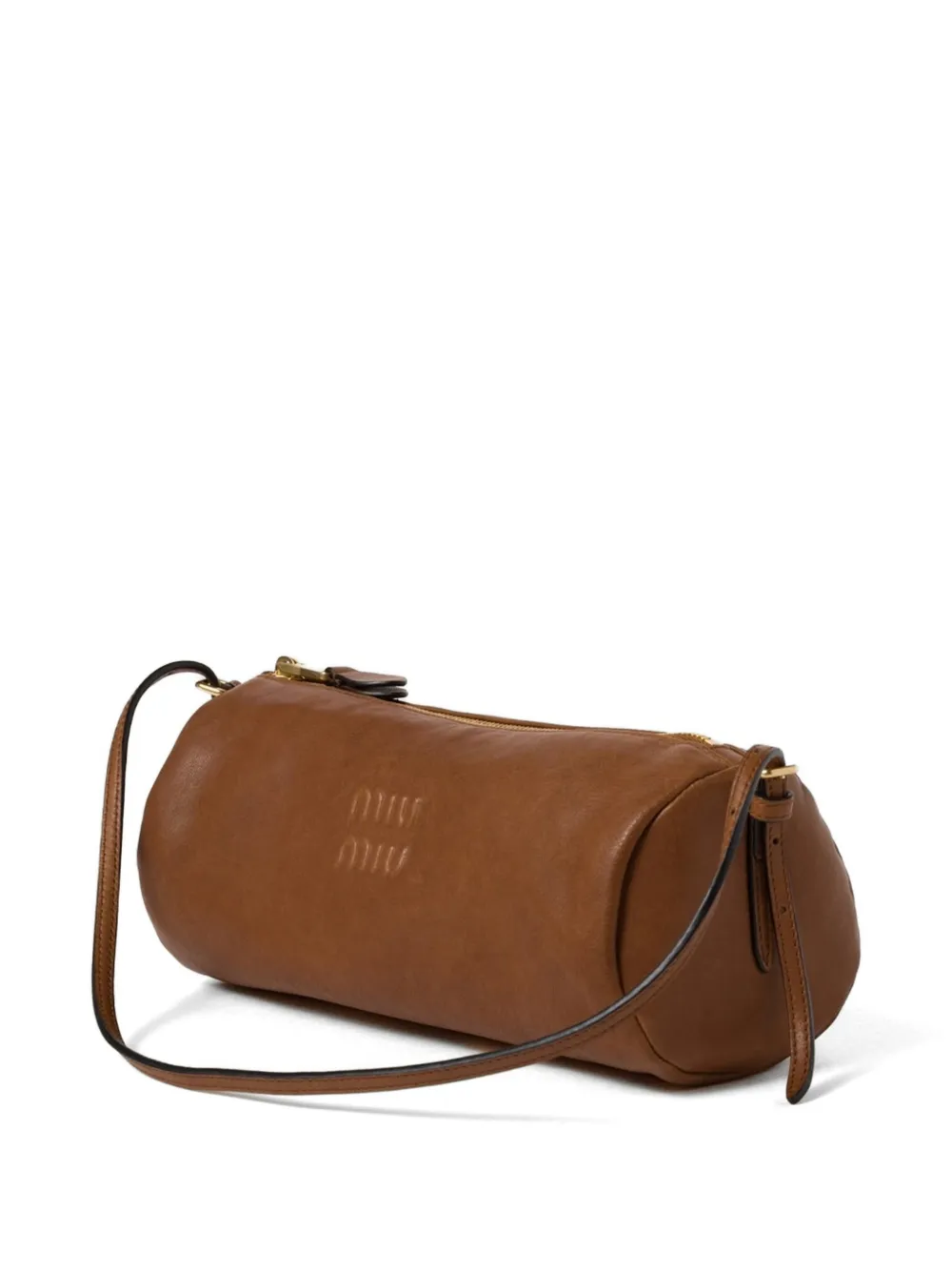 Miu Nappa leren buidel Bruin