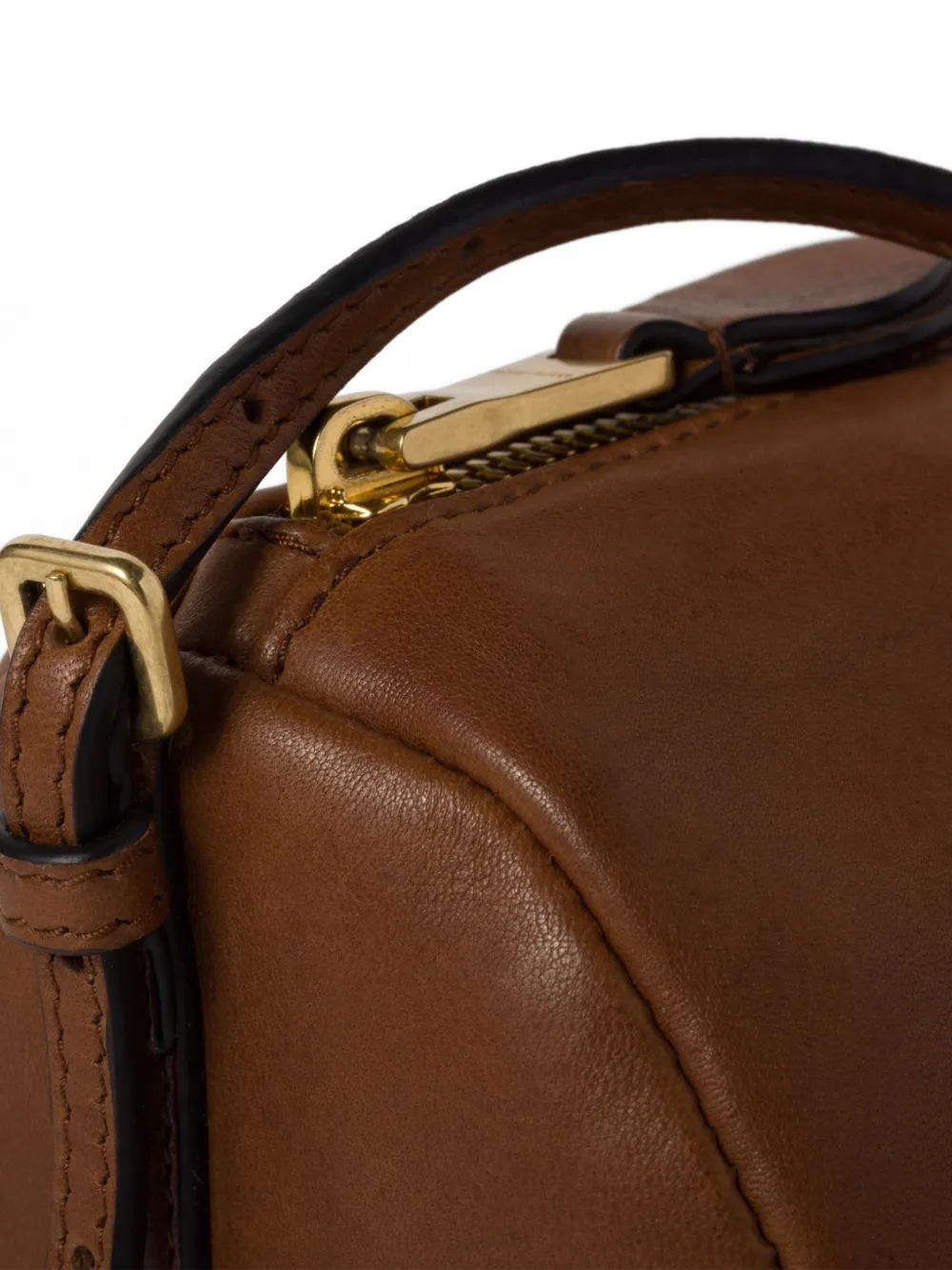Miu Nappa leren buidel Bruin
