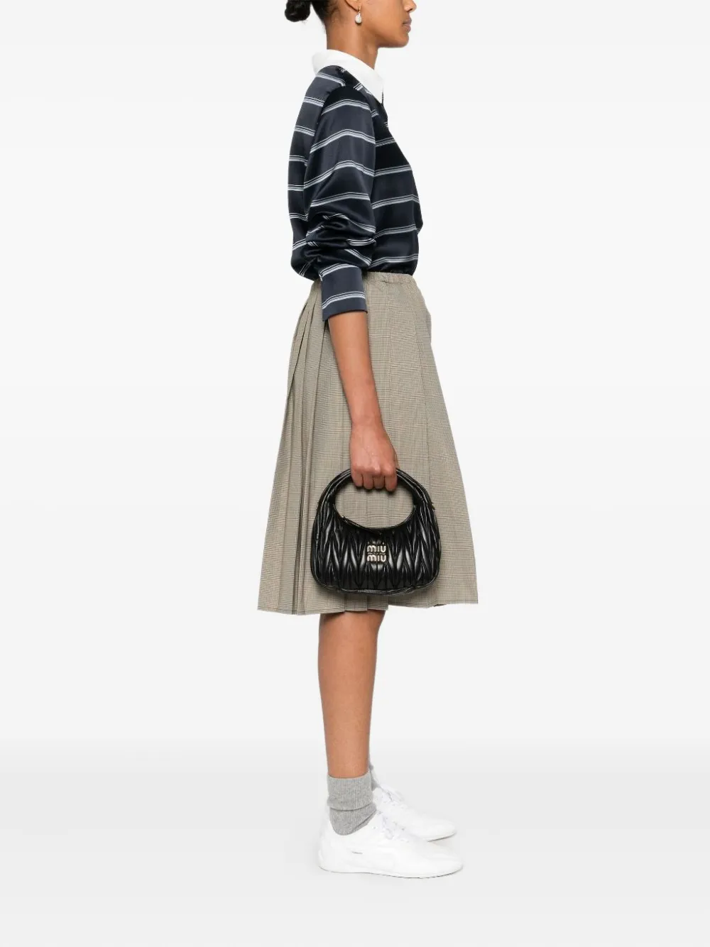 Miu Miu Wander Matelassé nappa-leather bag - Nero