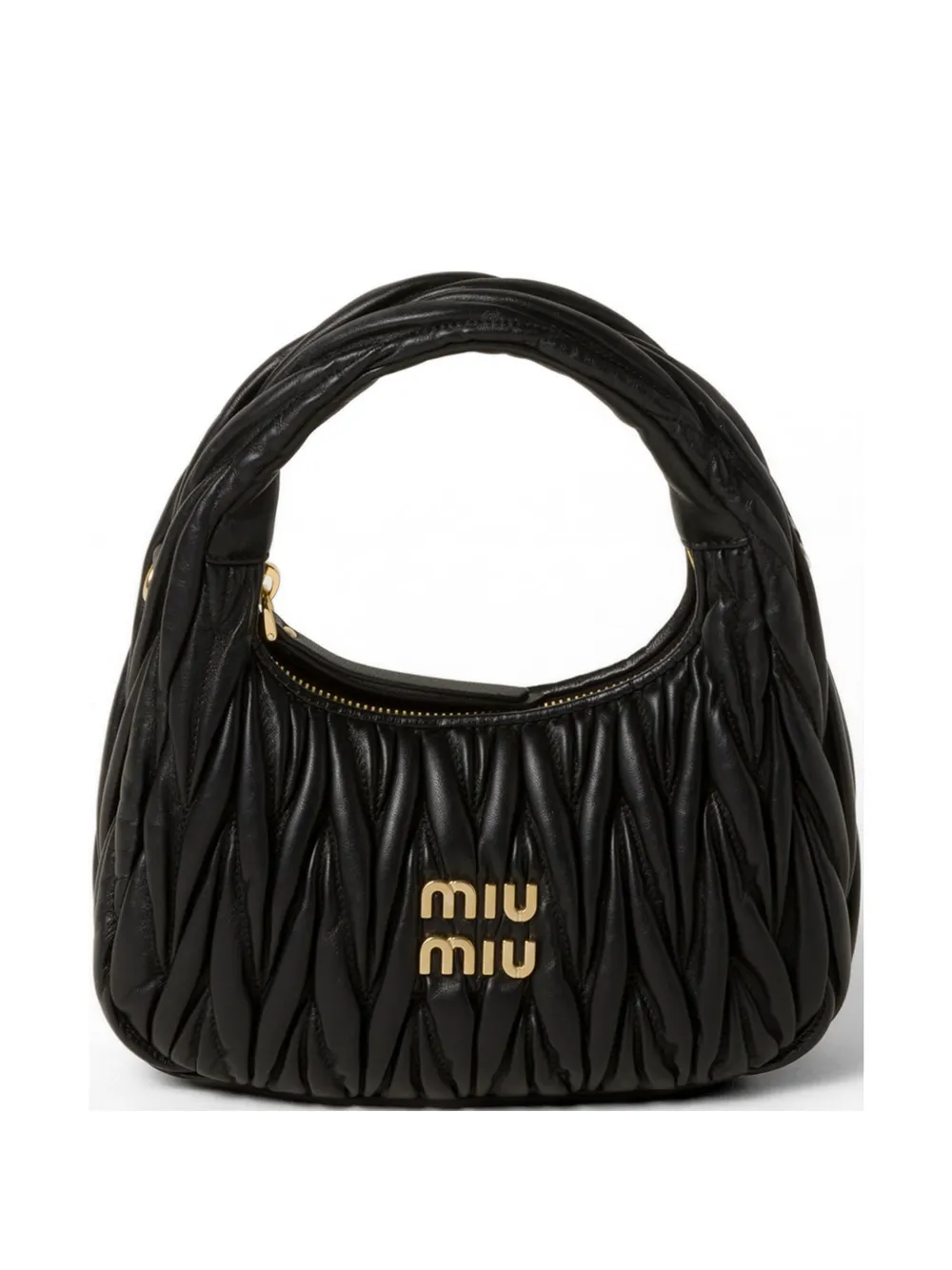 Miu Miu Wander Matelassé nappa-leather bag - Nero