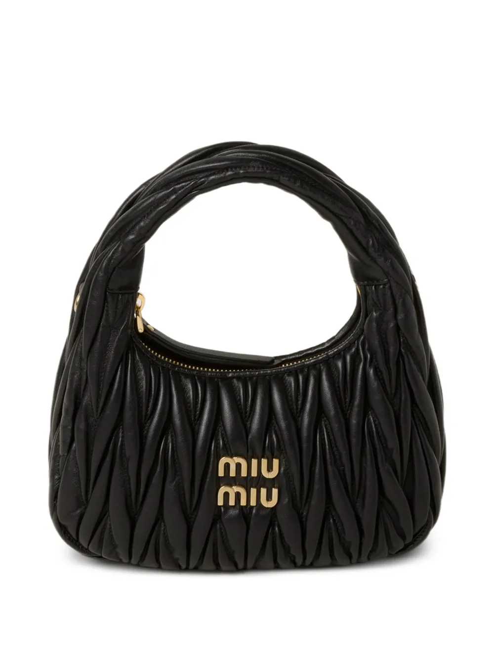 Miu Miu Wander Matelassé nappa-leather bag - Nero