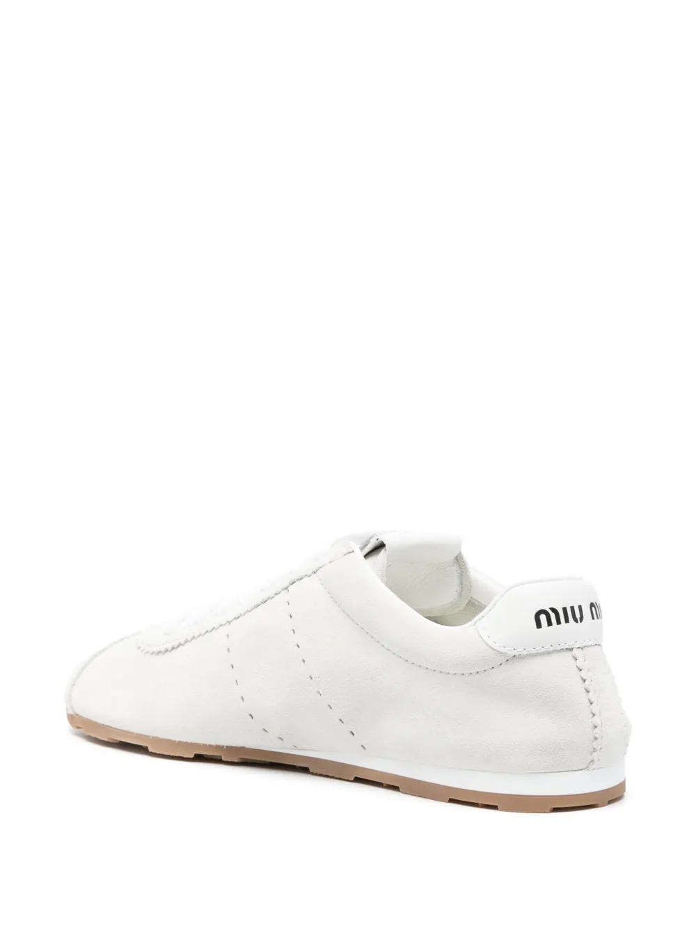 Miu Plume suède sneakers Wit