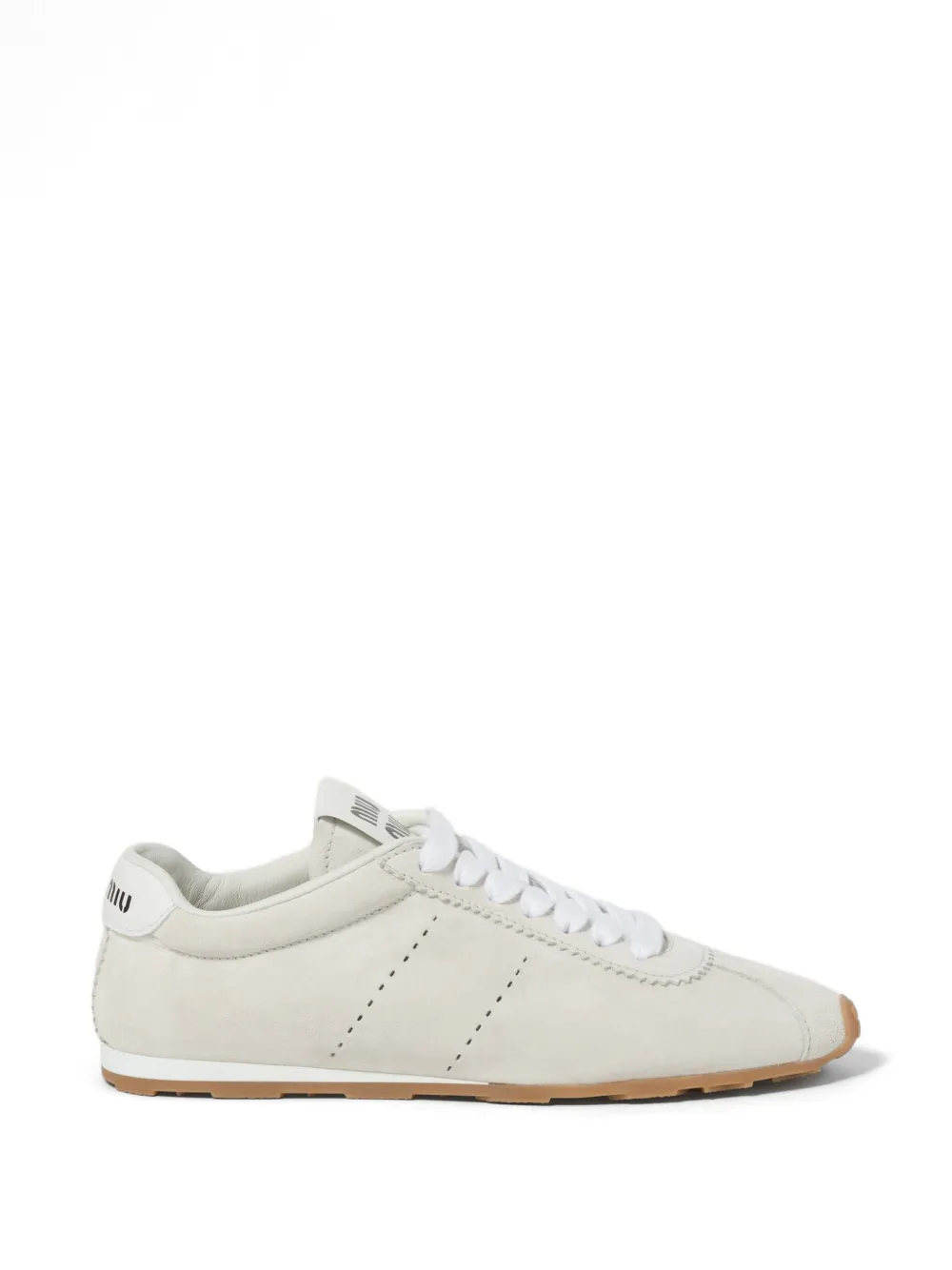 Miu Plume suède sneakers Wit