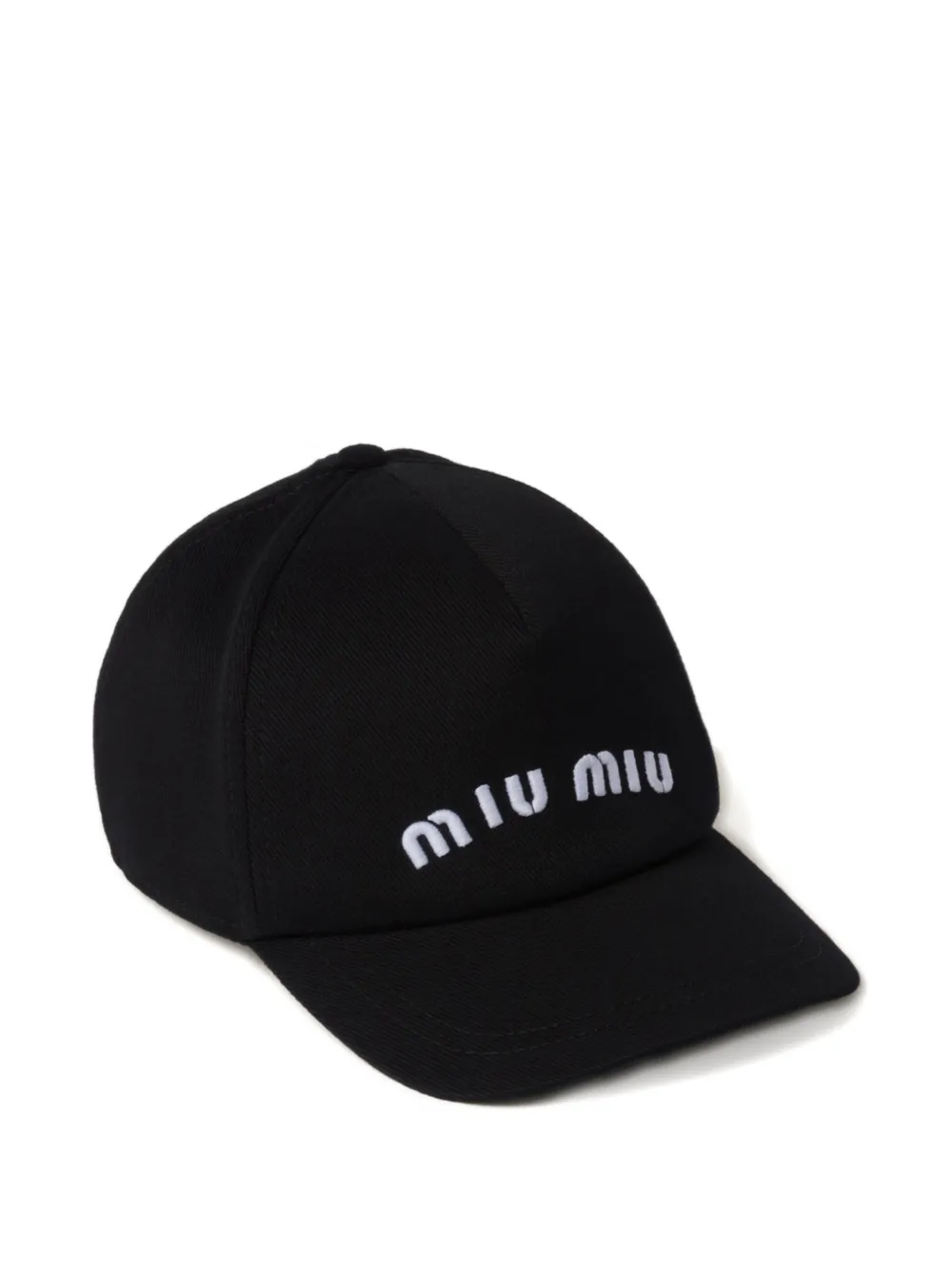 Miu Miu drill baseball cap - Nero