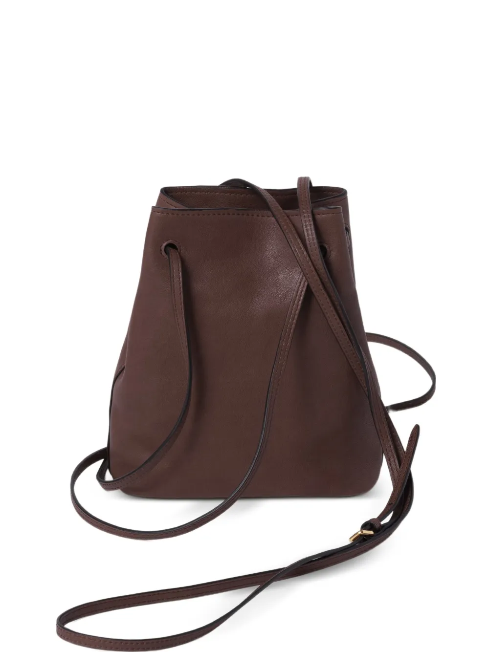 Miu Tas van nappa leer Bruin