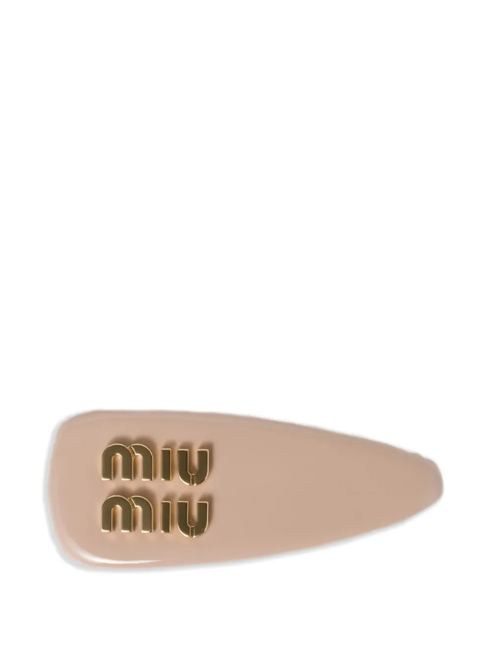 Miu Miu patent-leather hair clip - Toni neutri