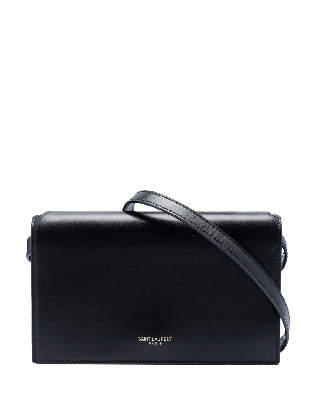 Saint Laurent Pre-Owned 2023 Smooth Calfskin Monogram crossbody bag - Black
