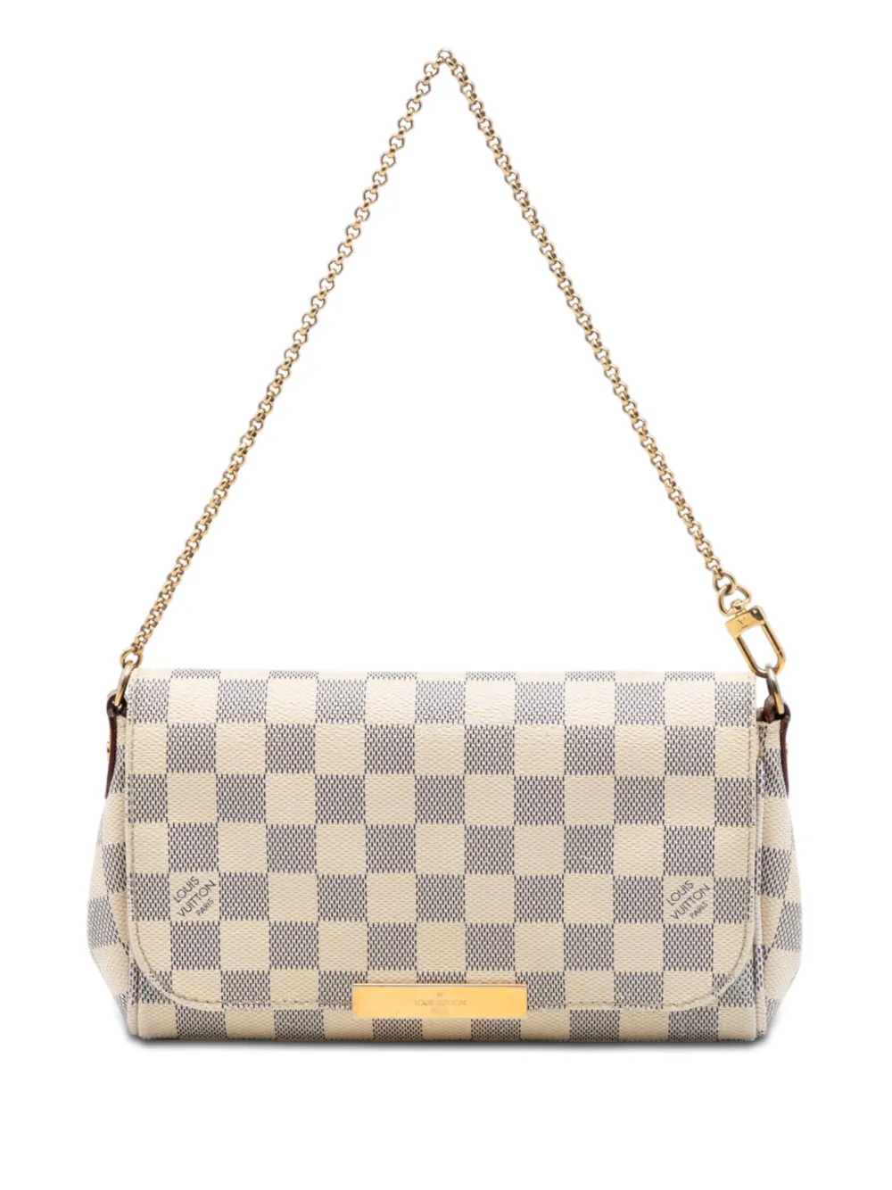 Louis Vuitton Pre-Owned 2015 Damier Azur Favorite PM satchel - Bianco