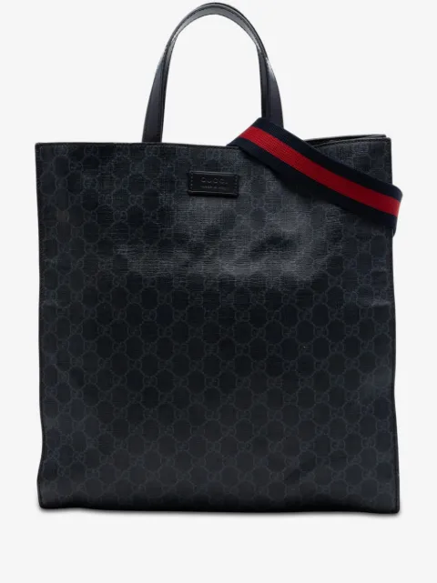 Gucci Pre-Owned 2016-2026 GG Supreme Convertible Soft Tote satchel