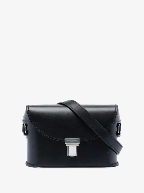 Saint Laurent Pre-Owned 2022 Leather Tuc Box crossbody bag
