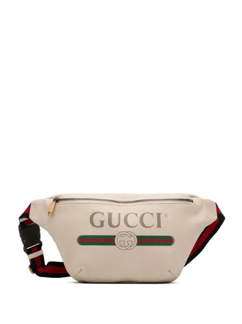 Gucci Pre-Owned 2016-2025 Leather Logo belt bag