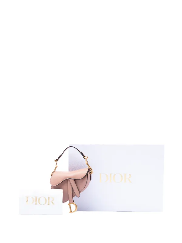 Christian Dior Pre-Owned 2021 Micro Goatskin Saddle Bag Satchel
