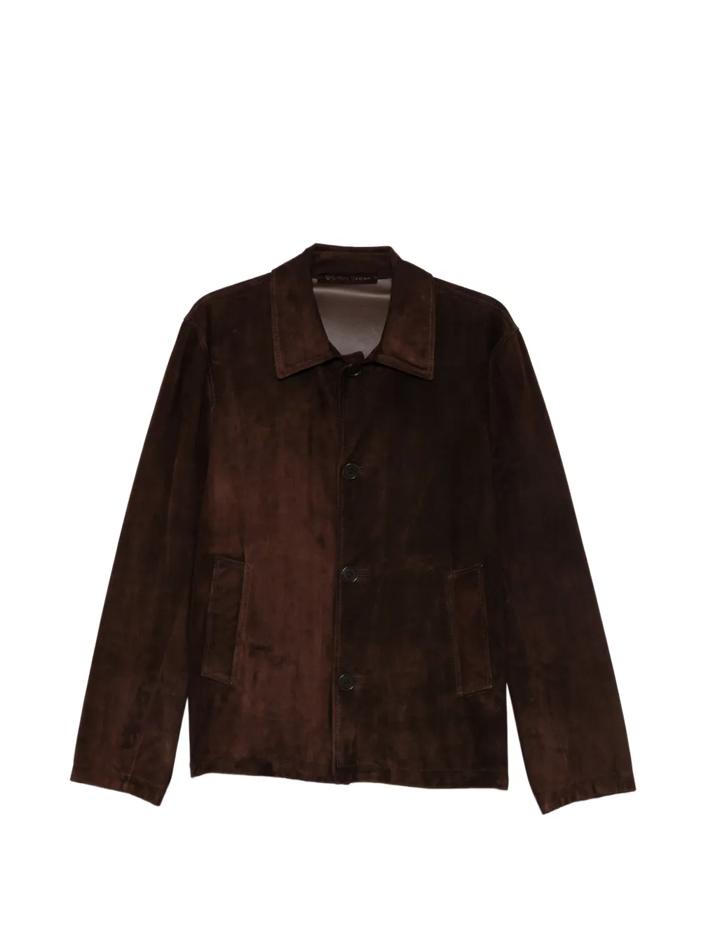 Salvatore Santoro suede button-up jacket - Marrone