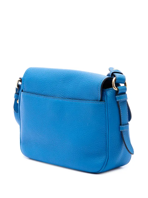 Prada Pre-Owned 2013-2026 Vitello Daino Double Buckle Messenger