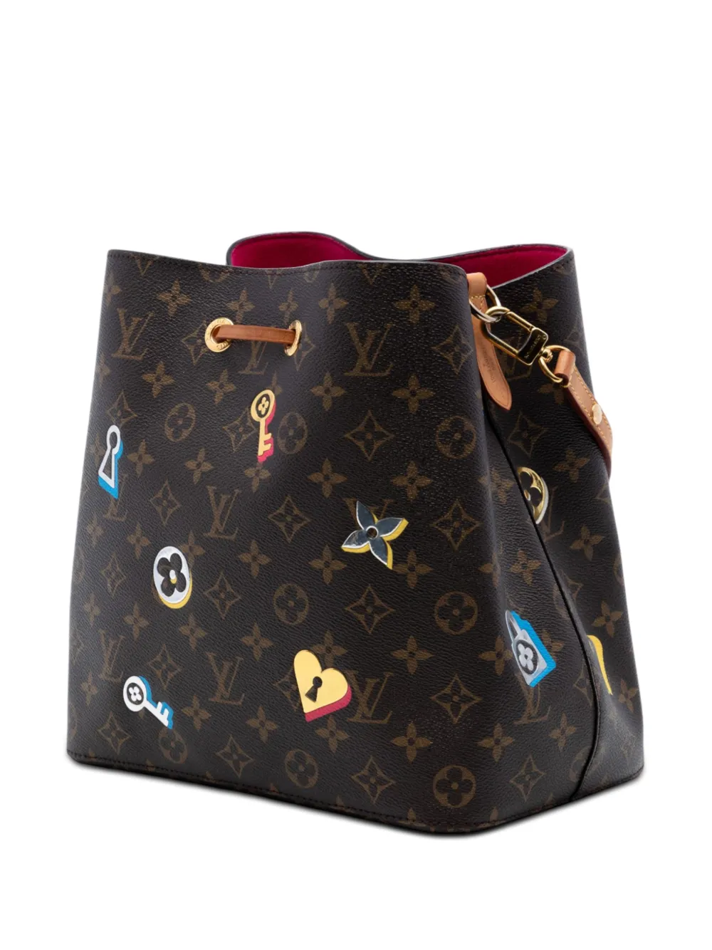 Louis Vuitton Pre-Owned 2018 Monogram Love Lock Neonoe MM Bucket