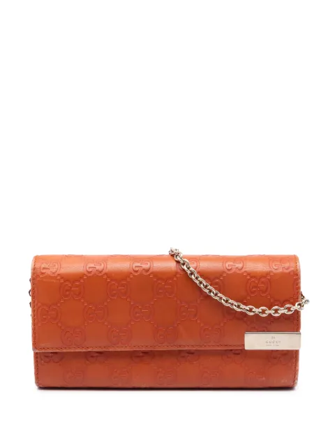 Gucci Pre-Owned 2000-2015 Guccissima Dice Wallet On Chain shoulder bag