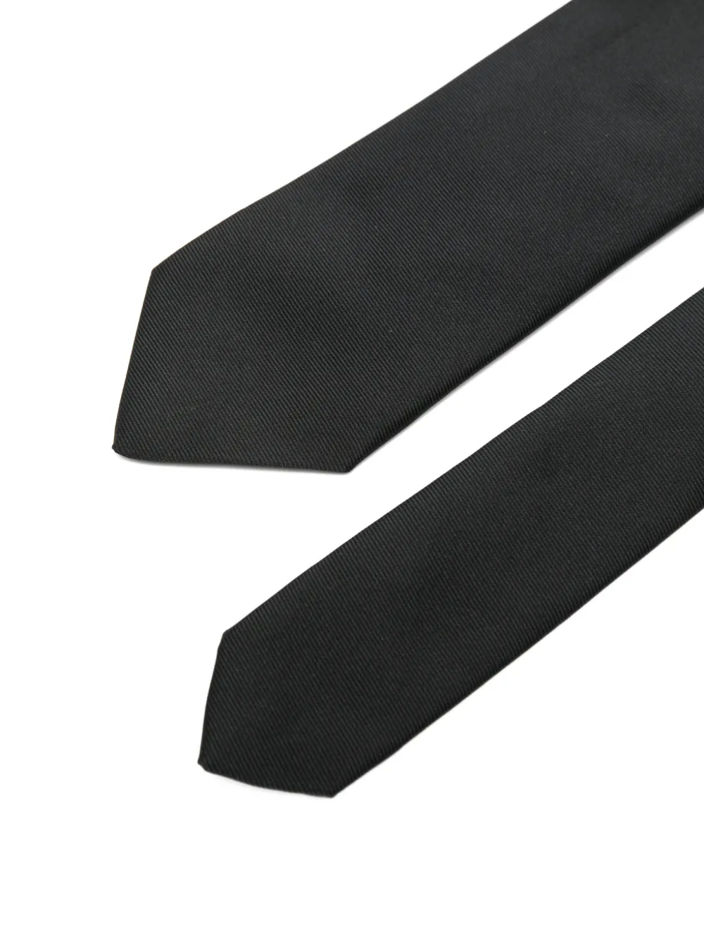 Lardini Twill stropdas Zwart