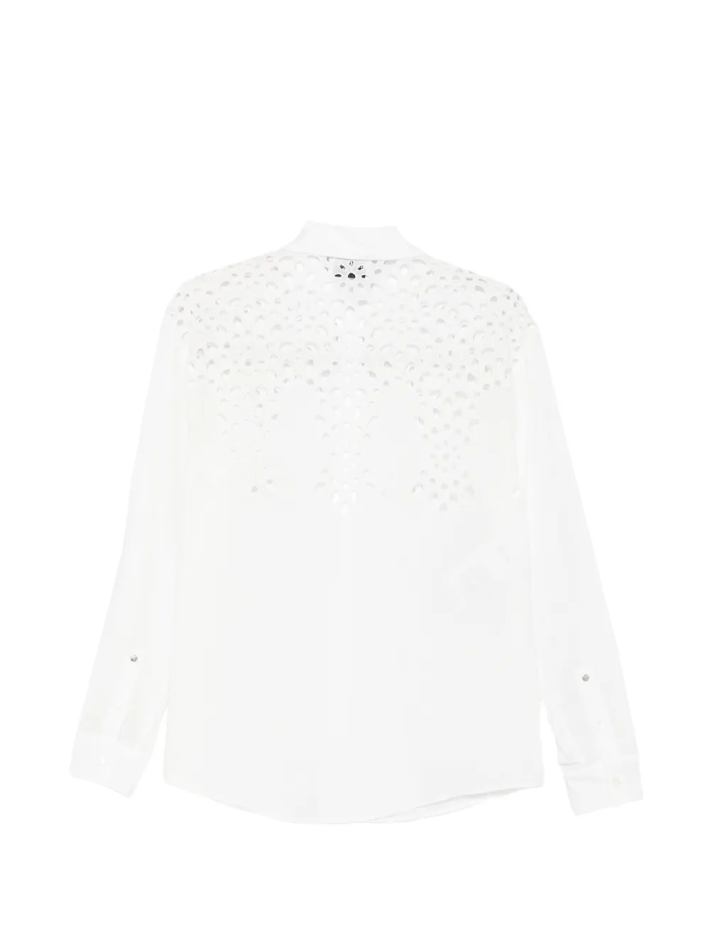 MOSCHINO JEANS Broderie anglaise shirt Wit