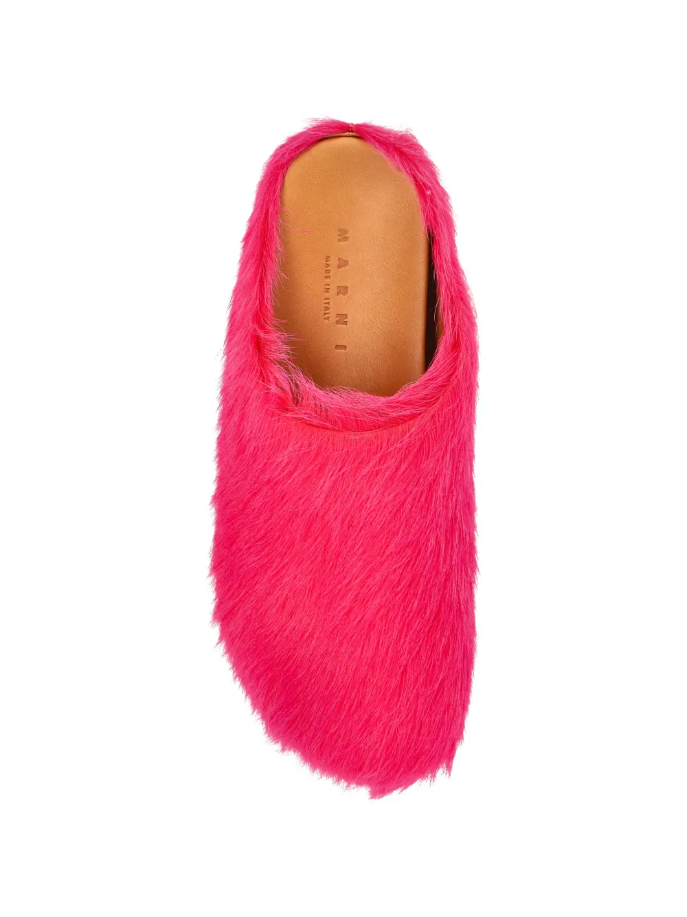 Marni faux-fur leather sandals Roze