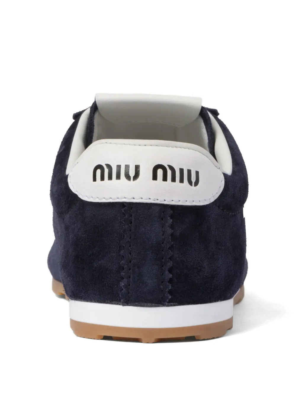 Miu Plume suède sneakers Blauw
