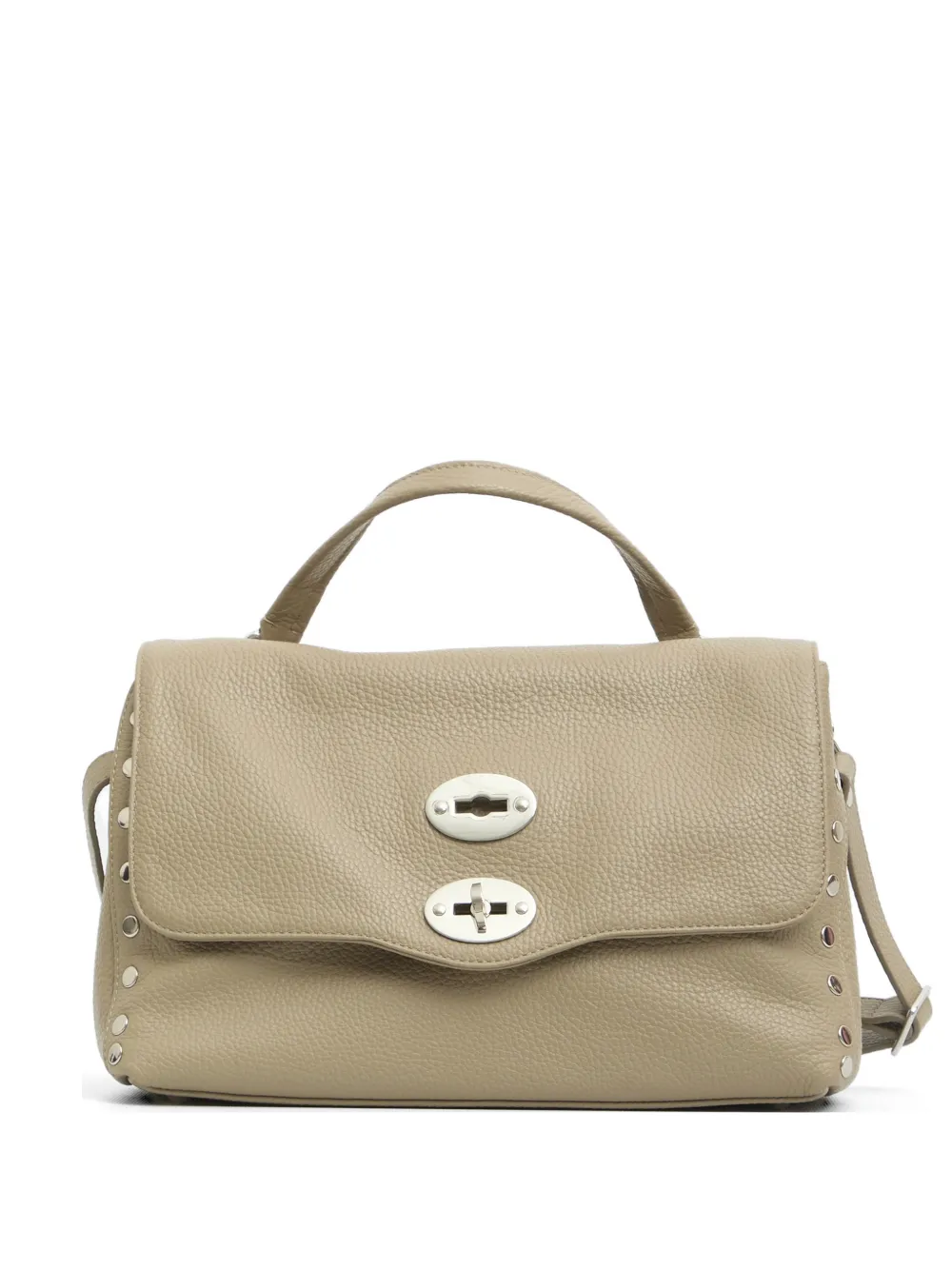 Zanellato Postina Daily S grained leather tote bag - Marrone