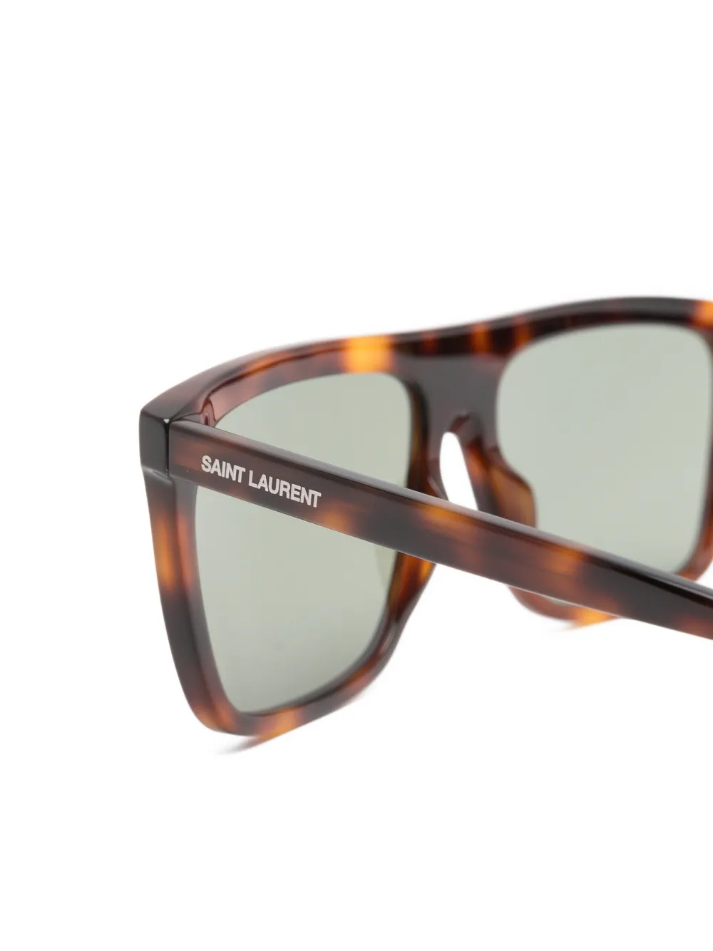 Saint Laurent Eyewear SL904 zonnebril met plat montuur Bruin
