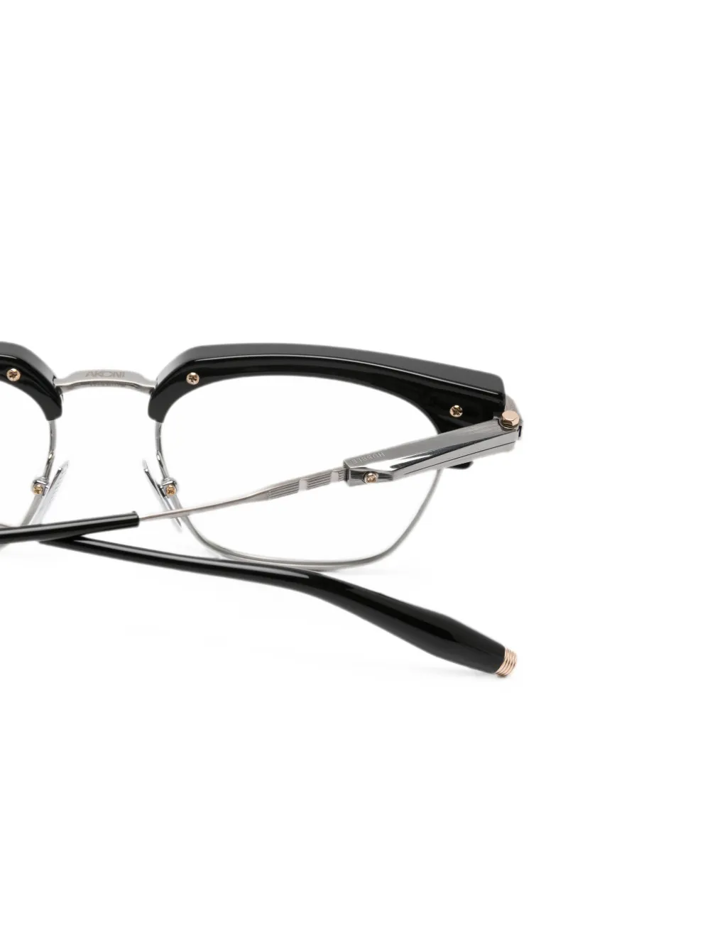 Akoni Hubble bril met browline montuur Zilver