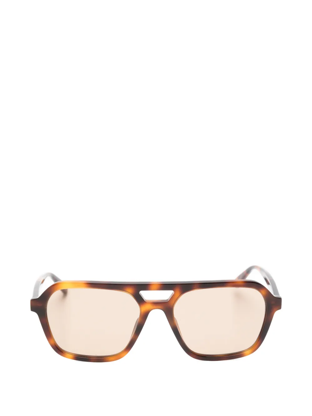 Saint Laurent Eyewear SL 905 double-bridge pilot-frame sunglasses - Braun