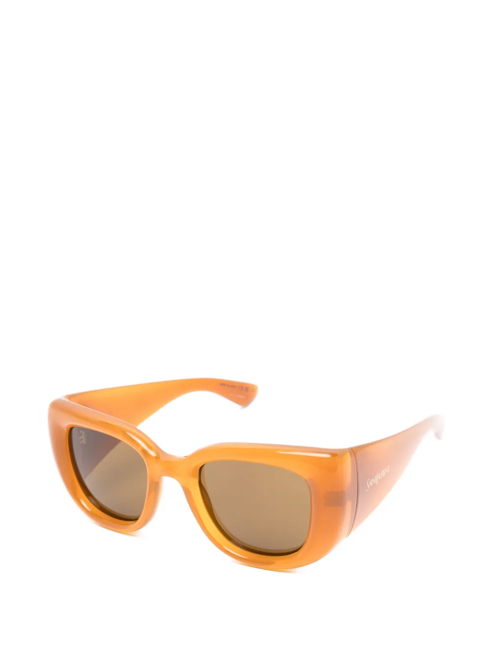 Saint Laurent Eyewear Howl zonnebril met oversized montuur Oranje
