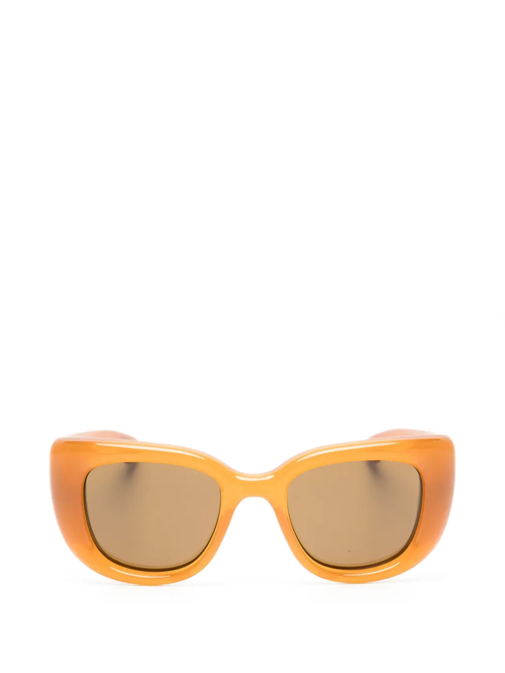 Saint Laurent Eyewear Howl oversized-frame sunglasses - Orange