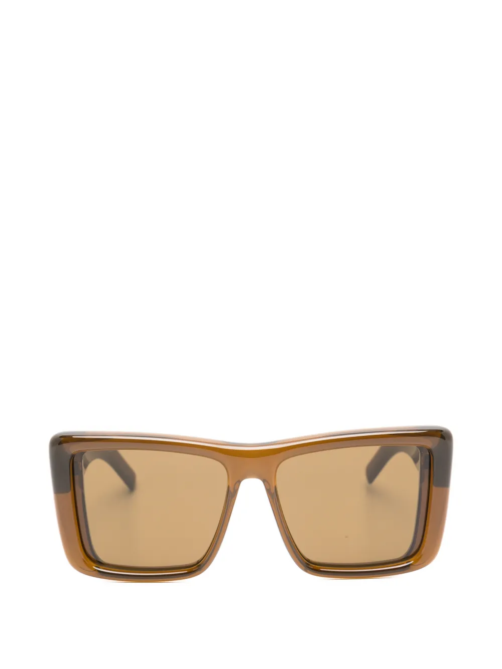 Saint Laurent Eyewear Howl square-frame sunglasses - Marrone
