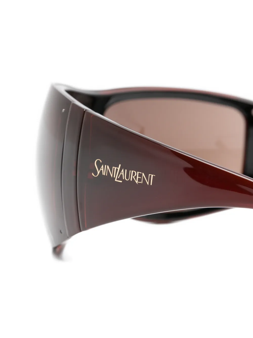 Saint Laurent Eyewear SL 914 zonnebril met oversized montuur Bruin