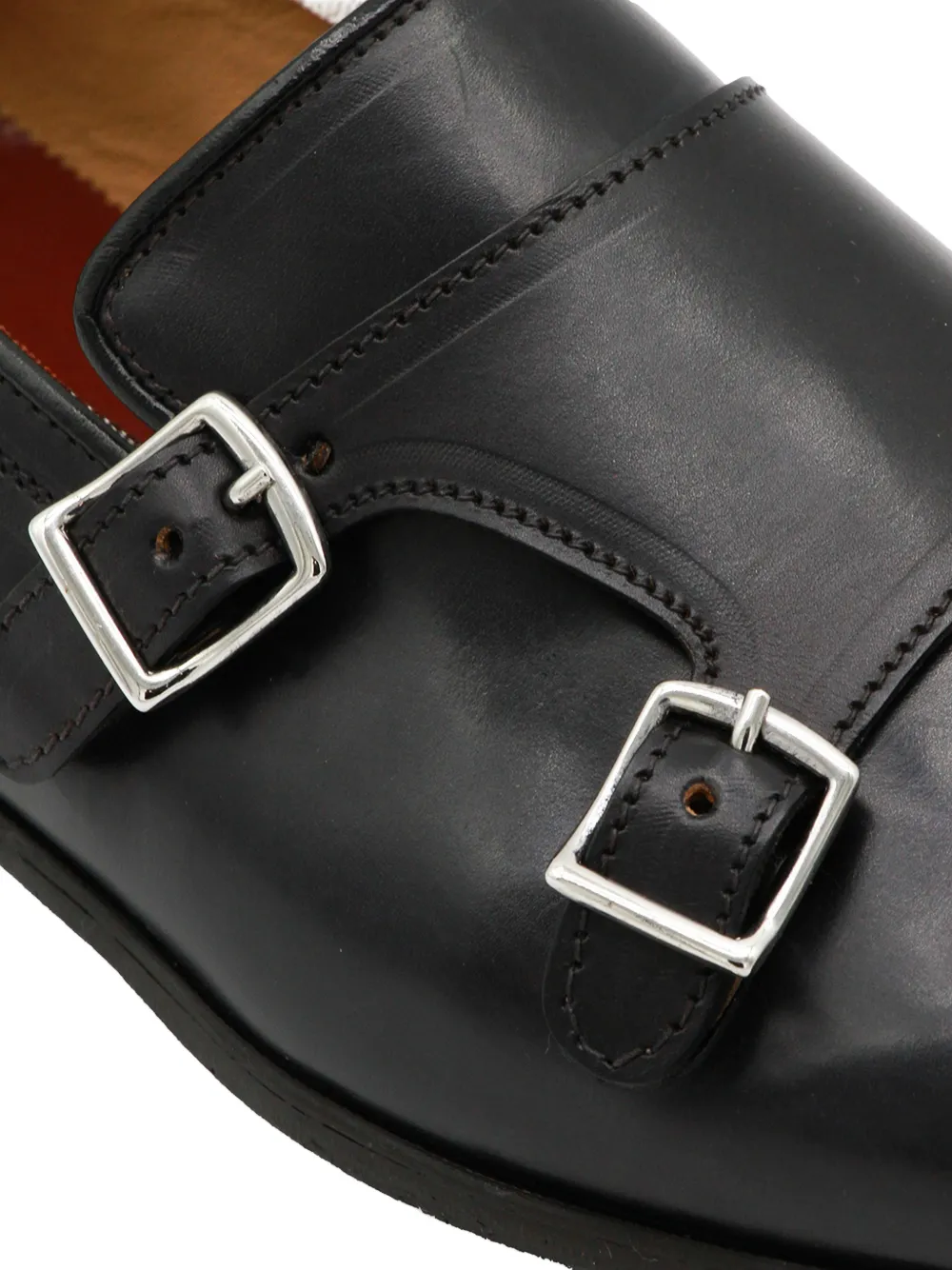 MILLE 885 Simon loafers met dubbel bandje Zwart