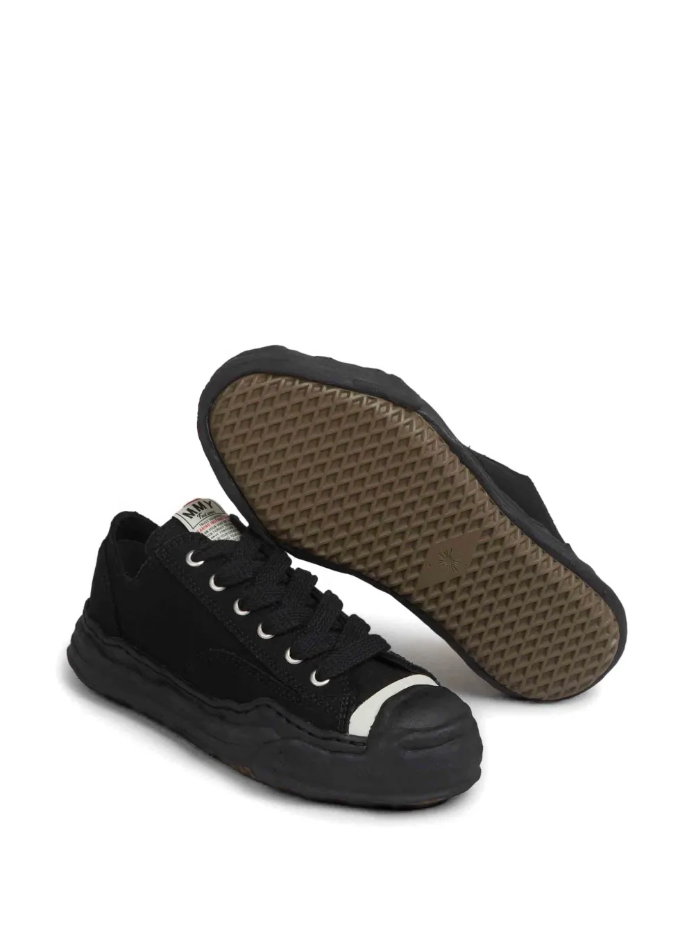 Maison MIHARA YASUHIRO Hank OG irregular-sole sneakers Zwart