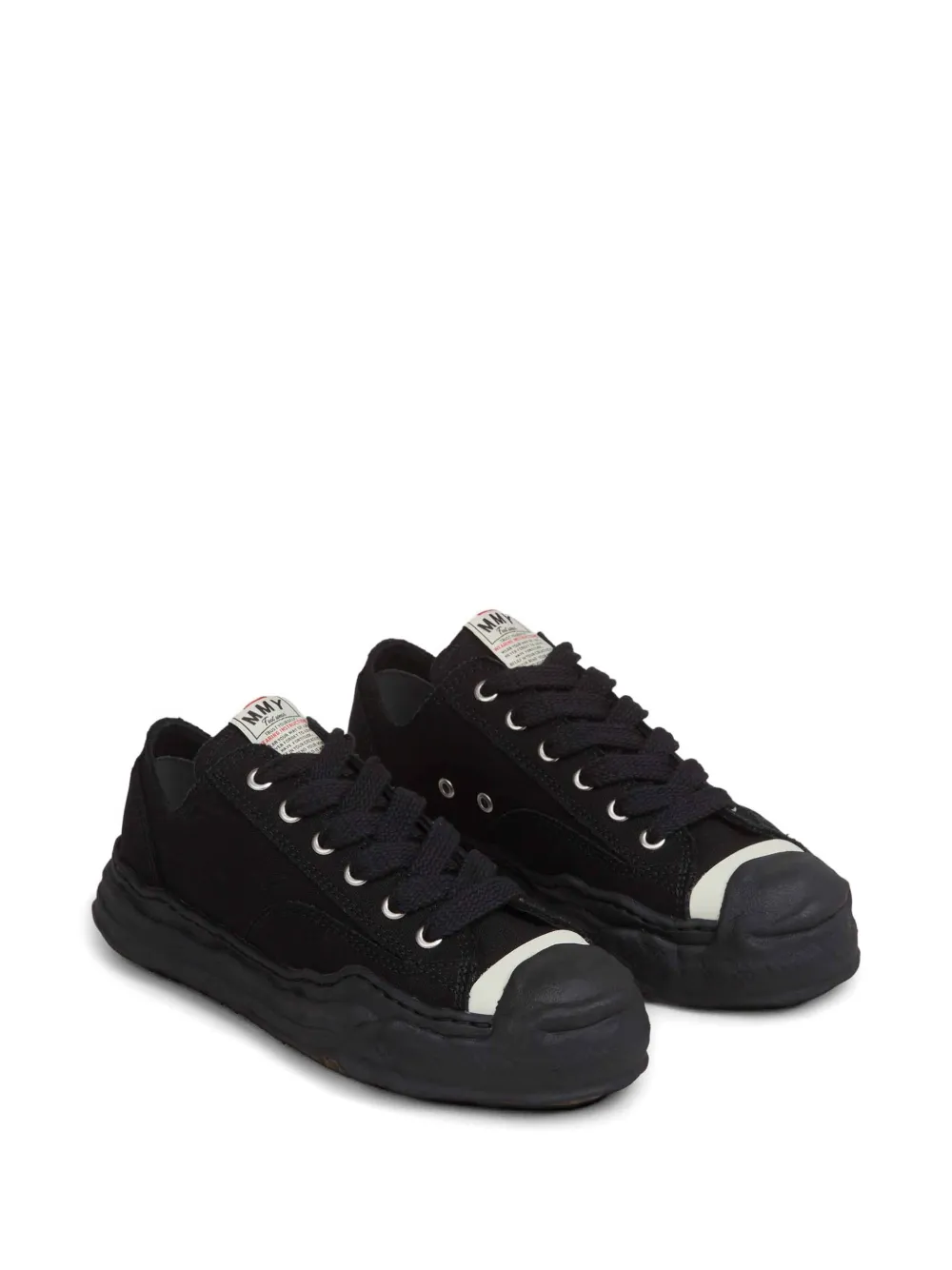 Maison MIHARA YASUHIRO Hank OG irregular-sole sneakers Zwart