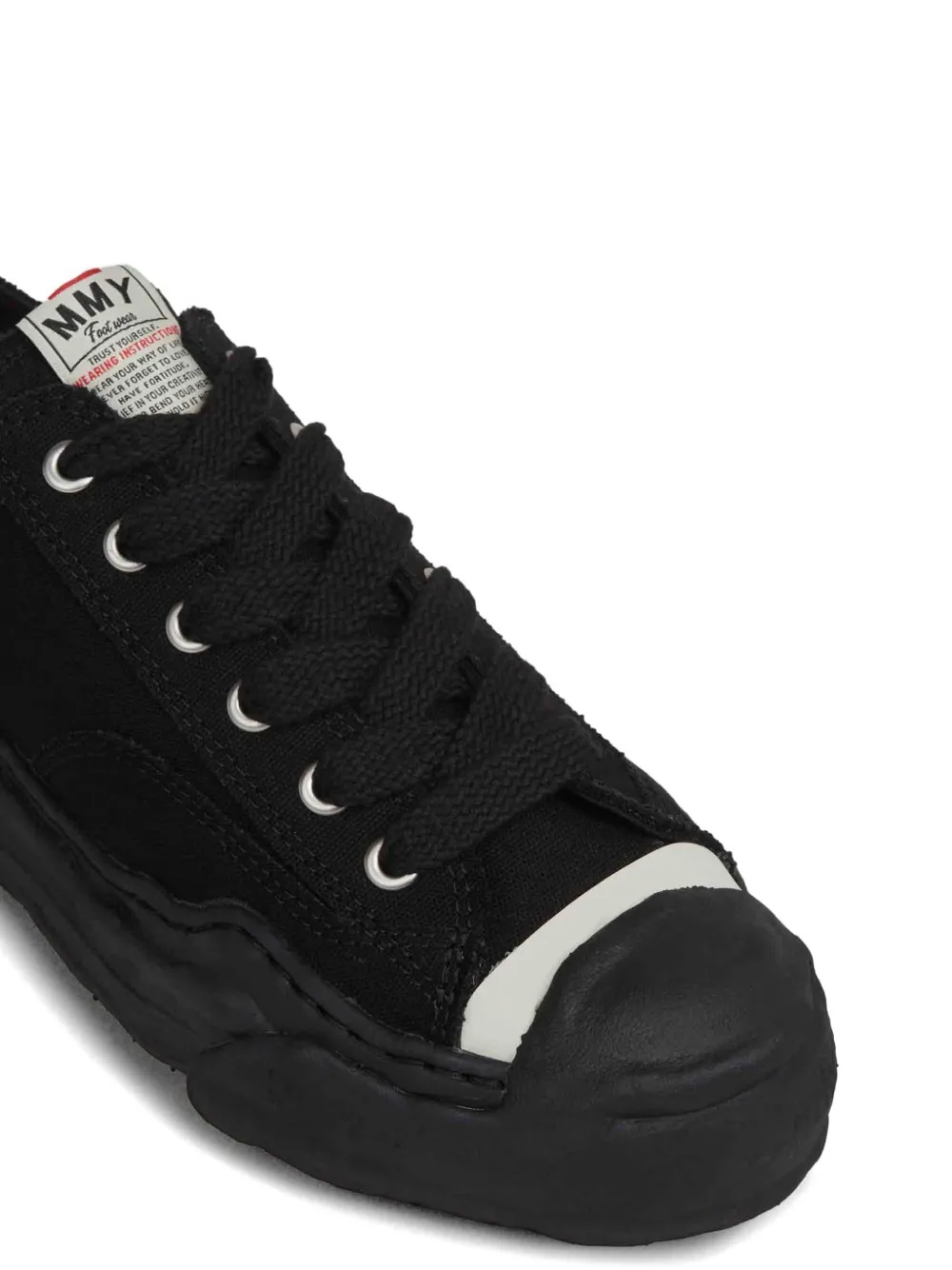 Maison MIHARA YASUHIRO Hank OG irregular-sole sneakers Zwart