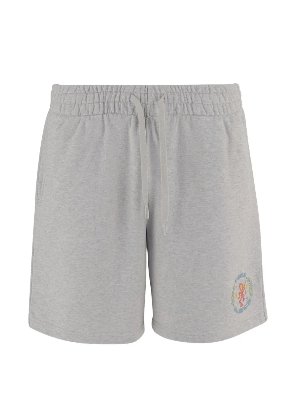 Casablanca logo-print drawstring shorts - Grigio