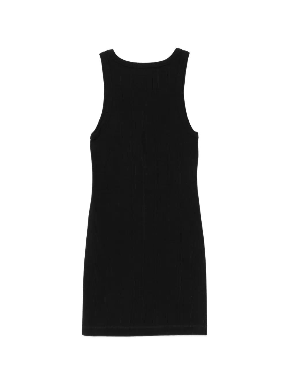  Moschino Jeans Ribbed Sleeveless Mini Dress - Nero 