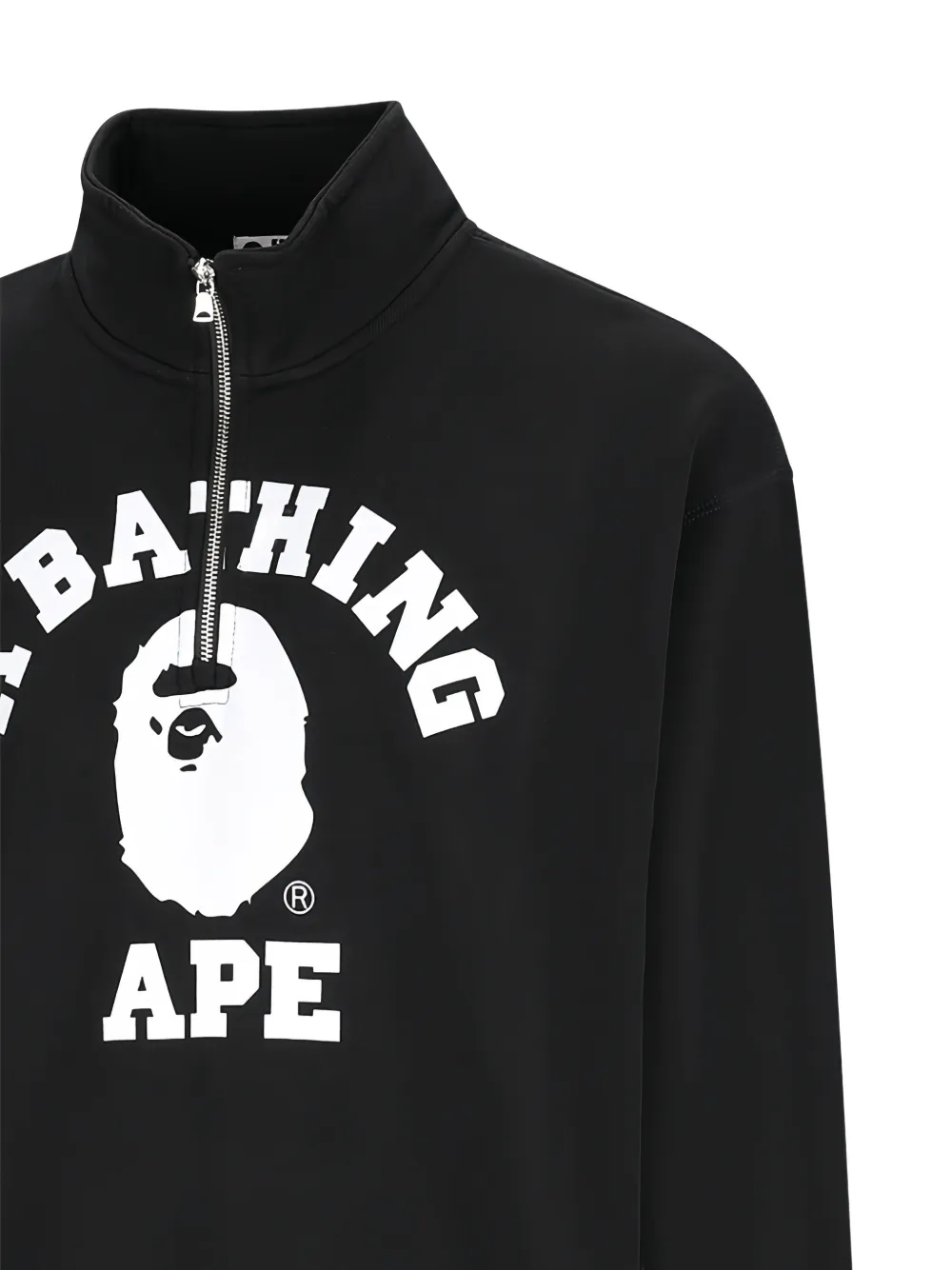 A BATHING APE College trui met logoprint Zwart